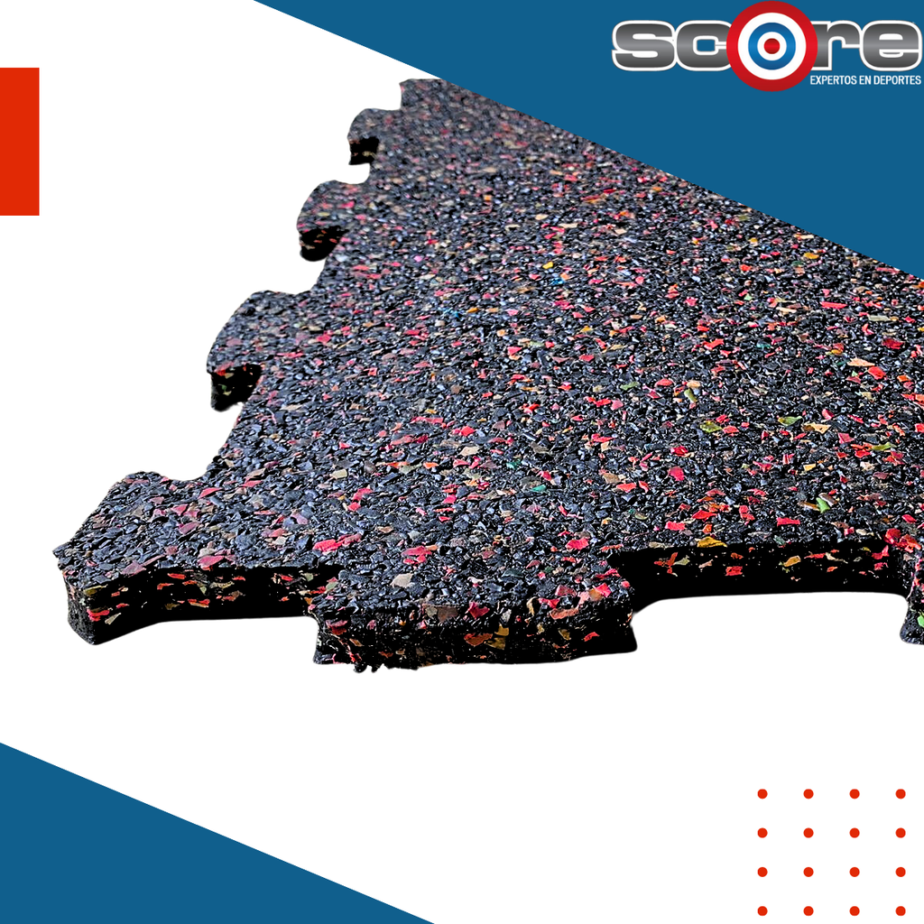 Piso de caucho 15 mm rompecabezas 3 m²