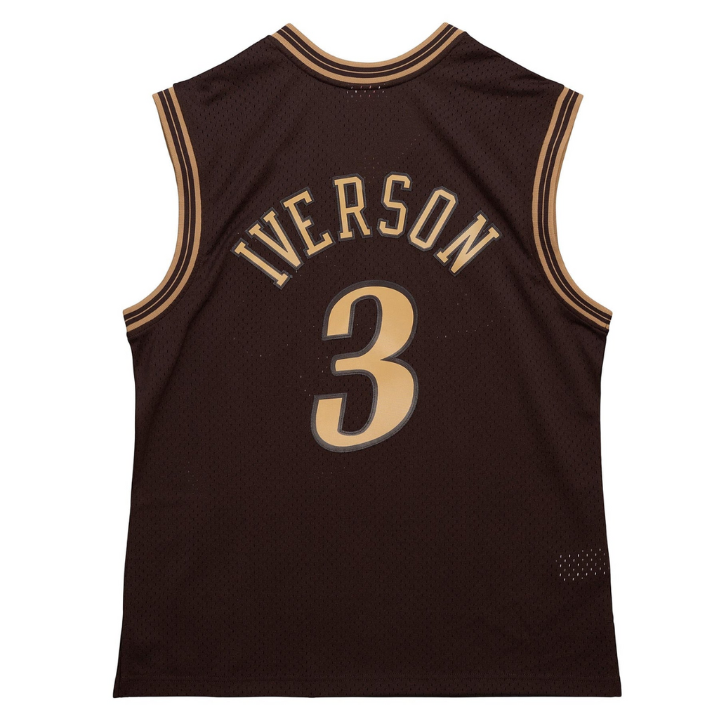 Jersey Mitchell & Ness NBA Philadelphia 76ERS Lux Brown Swingman 2000 Allen Iverson