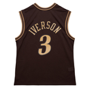 Jersey Mitchell & Ness NBA Philadelphia 76ERS Lux Brown Swingman 2000 Allen Iverson