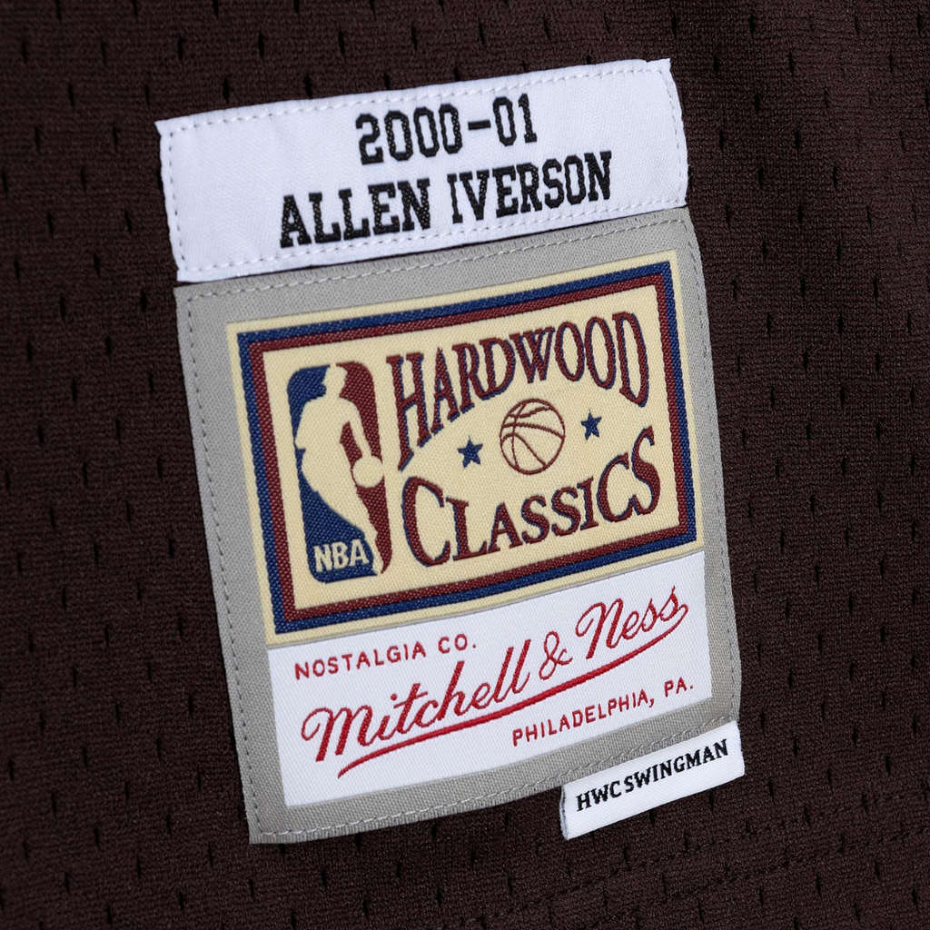 Jersey Mitchell & Ness NBA Philadelphia 76ERS Lux Brown Swingman 2000 Allen Iverson