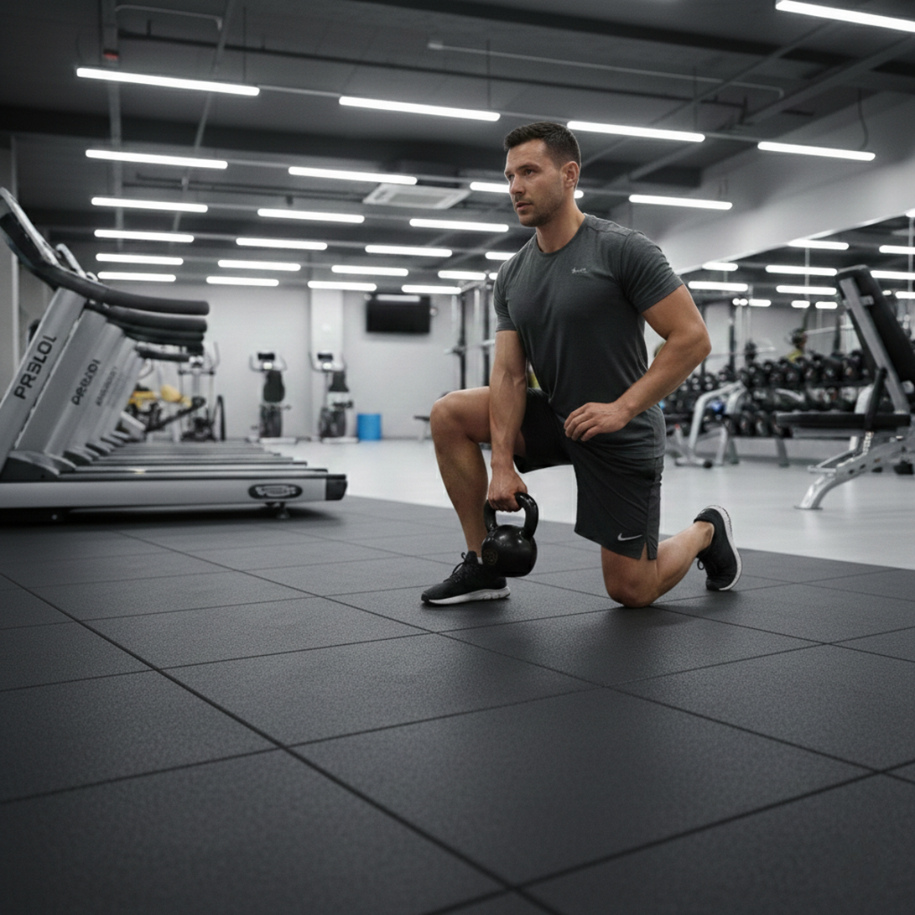 Piso de caucho 15 mm Wod Pro 1m²