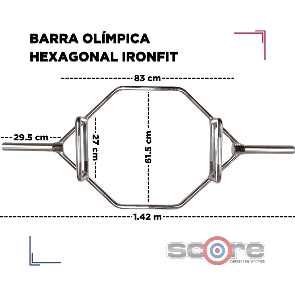 Barra Olímpica Hexagonal IronFit