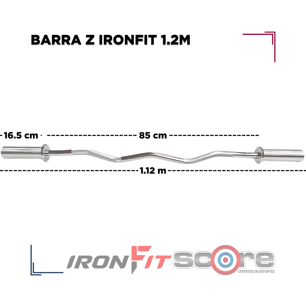 Barra Z IronFit 1.2m