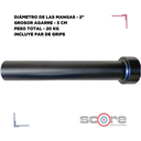 Barra Olímpica IronFit 2.2m 2" 20kg sin bujes