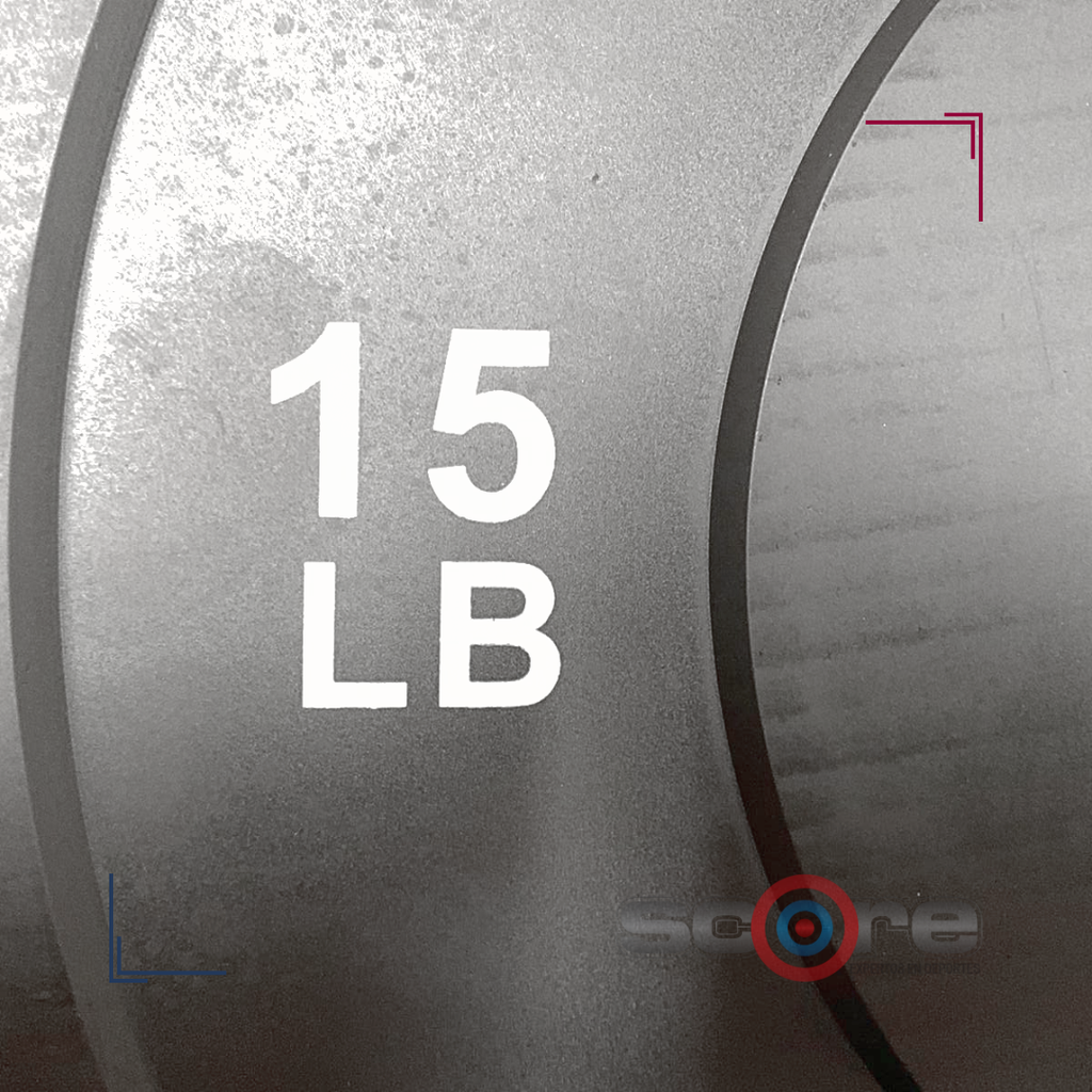 Par de Discos Bumper Rígidos IronFit de 15 Lbs