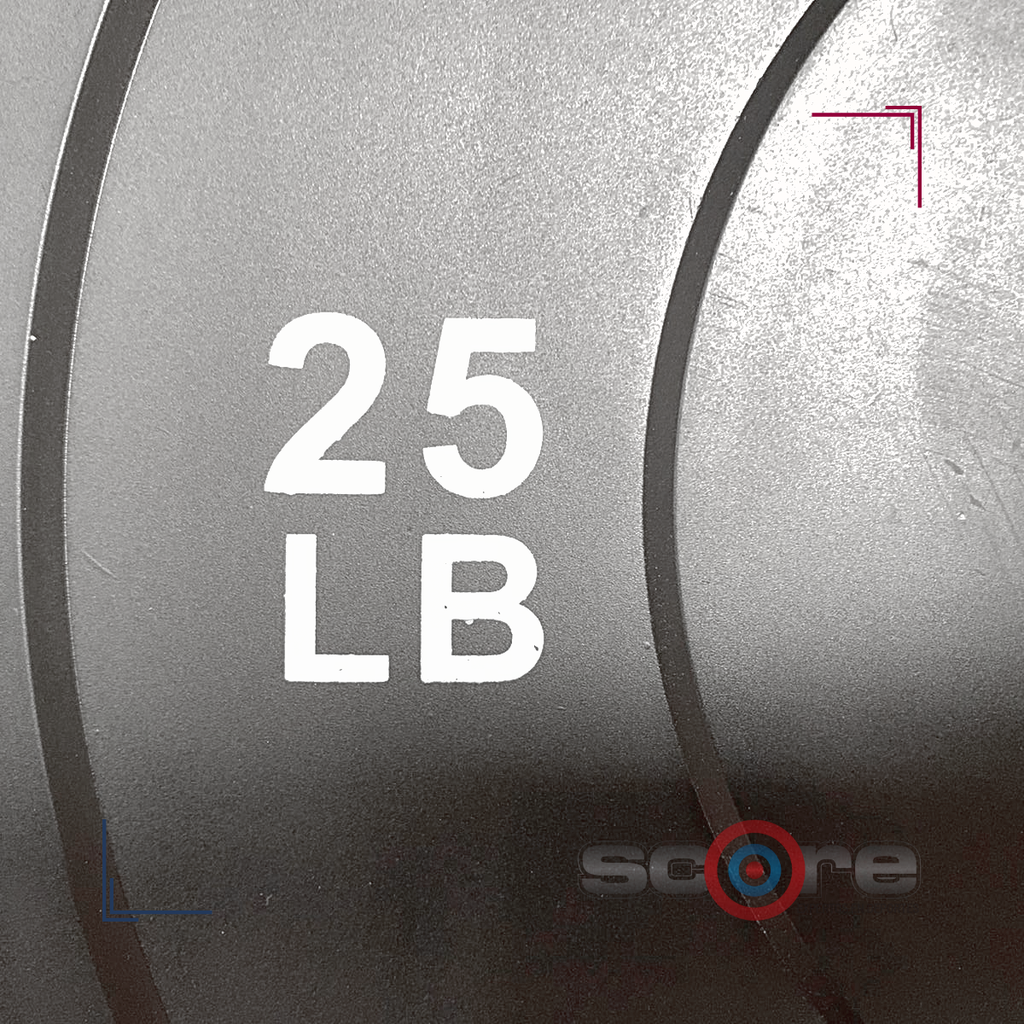 Par de Discos Bumper Rígidos IronFit de 25 Lbs
