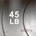Par de Discos Bumper Rígidos IronFit de 45 Lbs