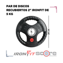 Par de Discos Recubiertos 2" IronFit de 5 kg