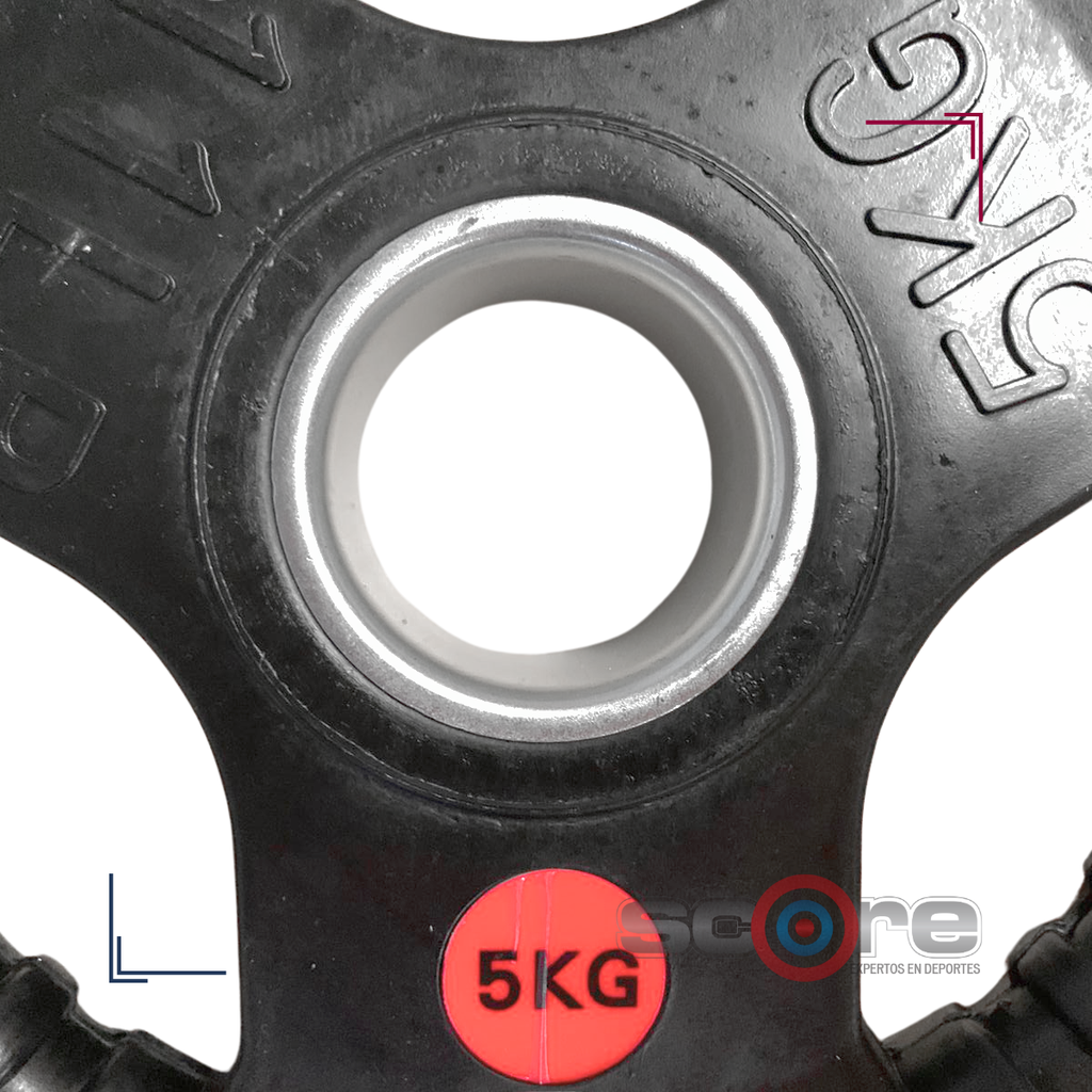 Par de Discos Recubiertos 2" IronFit de 5 kg