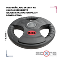 Par de Discos Recubiertos 2" IronFit de 15 kg
