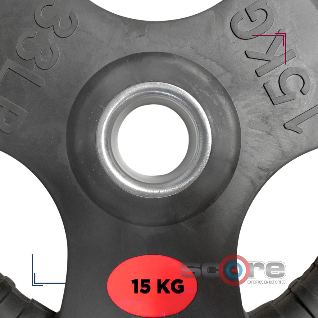 Par de Discos Recubiertos 2" IronFit de 15 kg