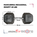 Par de Mancuernas Hexagonales IronFit 45 Lbs