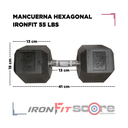 Par de Mancuernas Hexagonales IronFit 55 Lbs