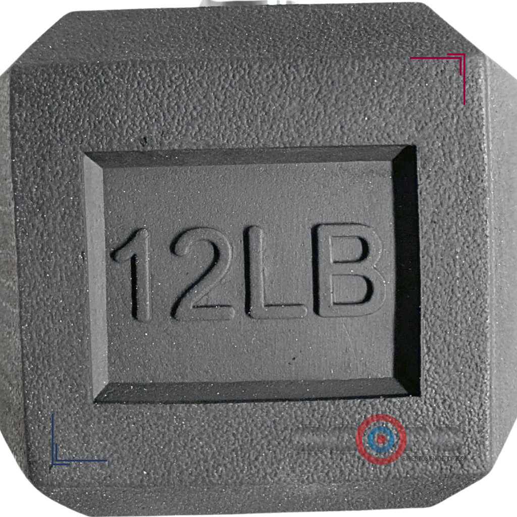 Par de Mancuernas Hexagonales IronFit 12 Lbs
