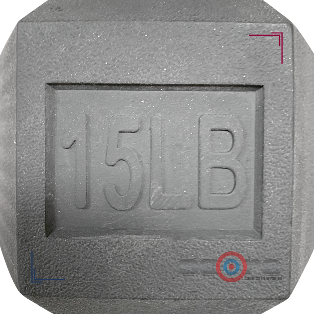 Par de Mancuernas Hexagonales IronFit 15 Lbs