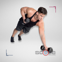 Par de Mancuernas Hexagonales IronFit 15 Lbs