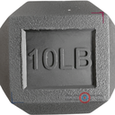 Par de Mancuernas Hexagonales IronFit 10 Lbs