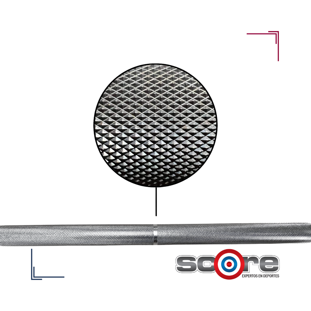 Barra Semi-olímpica Sellada Wod Pro 1.8 m 15.5 kg