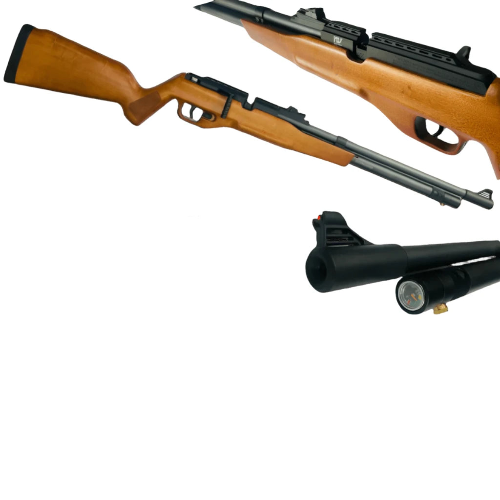 Rifle de CO2 Nova Vista PCP1000 Cal. 5.5 mm Madera Natural Outdoors