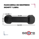 Par de Mancuernas Recubiertas de Neopreno IronFit 1 Libra