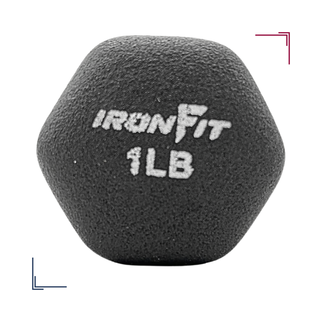 Par de Mancuernas Recubiertas de Neopreno IronFit 1 Libra