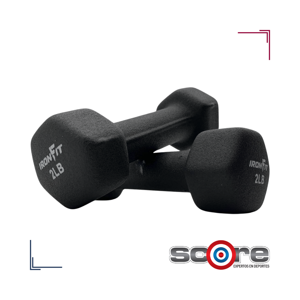 Par de Mancuernas Recubiertas de Neopreno IronFit 2 Libras