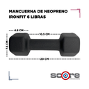 Par de Mancuernas Recubiertas de Neopreno IronFit 6 Libras