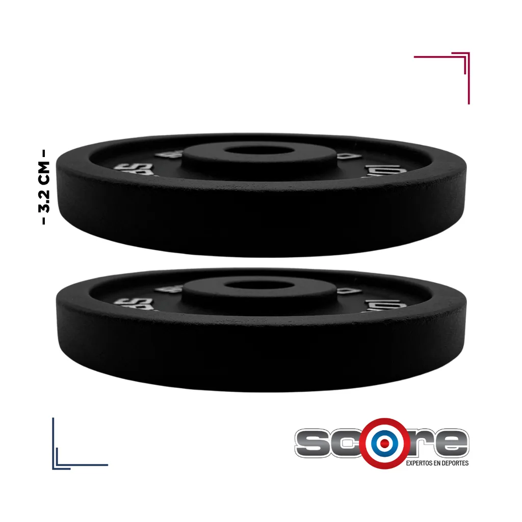 Par de Discos de Acero IronFit 10 kg