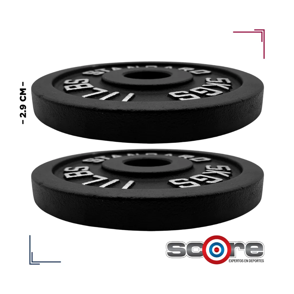 Par de Discos de Acero IronFit 5 kg