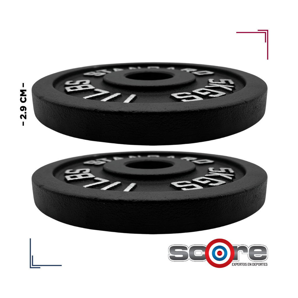 Par de Discos de Acero IronFit 5 kg