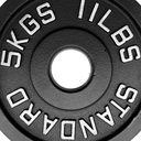 Par de Discos de Acero IronFit 5 kg
