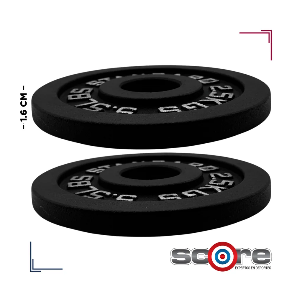 Par de Discos de Acero IronFit 2.5 kg