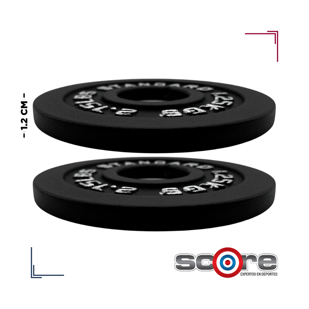 Par de Discos de Acero IronFit 1.5 kg