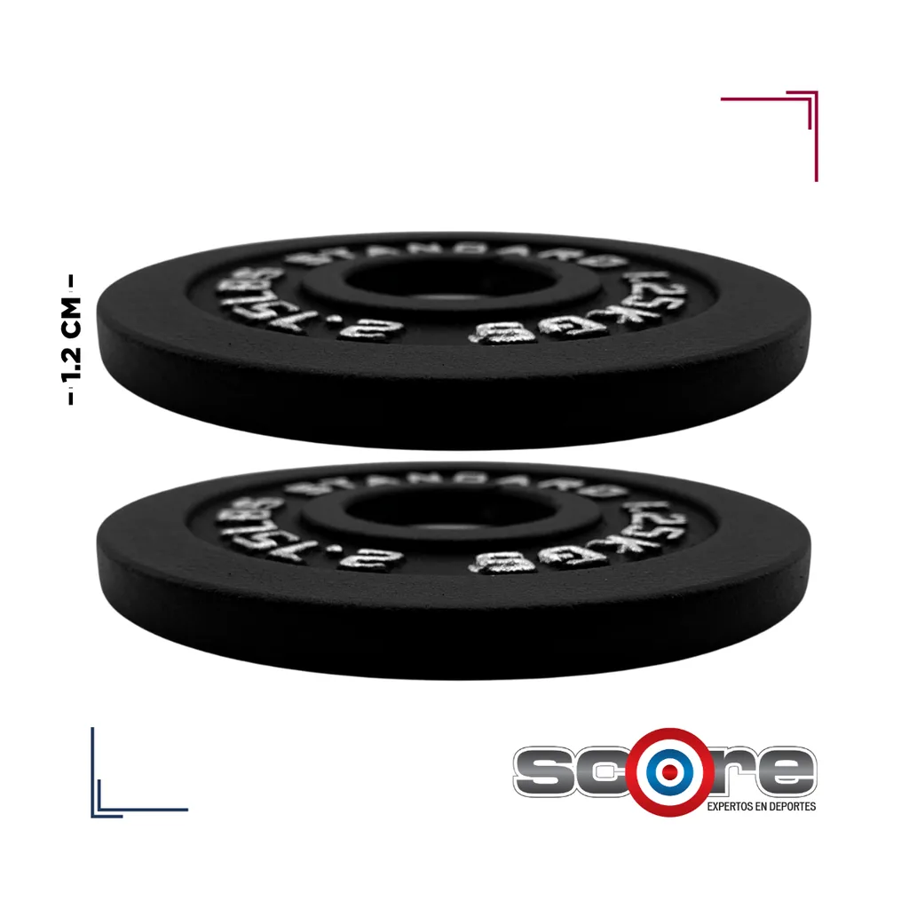 Par de Discos de Acero IronFit 1.5 kg