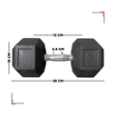 Par de Mancuernas Hexagonales Wod Pro 50 Lbs
