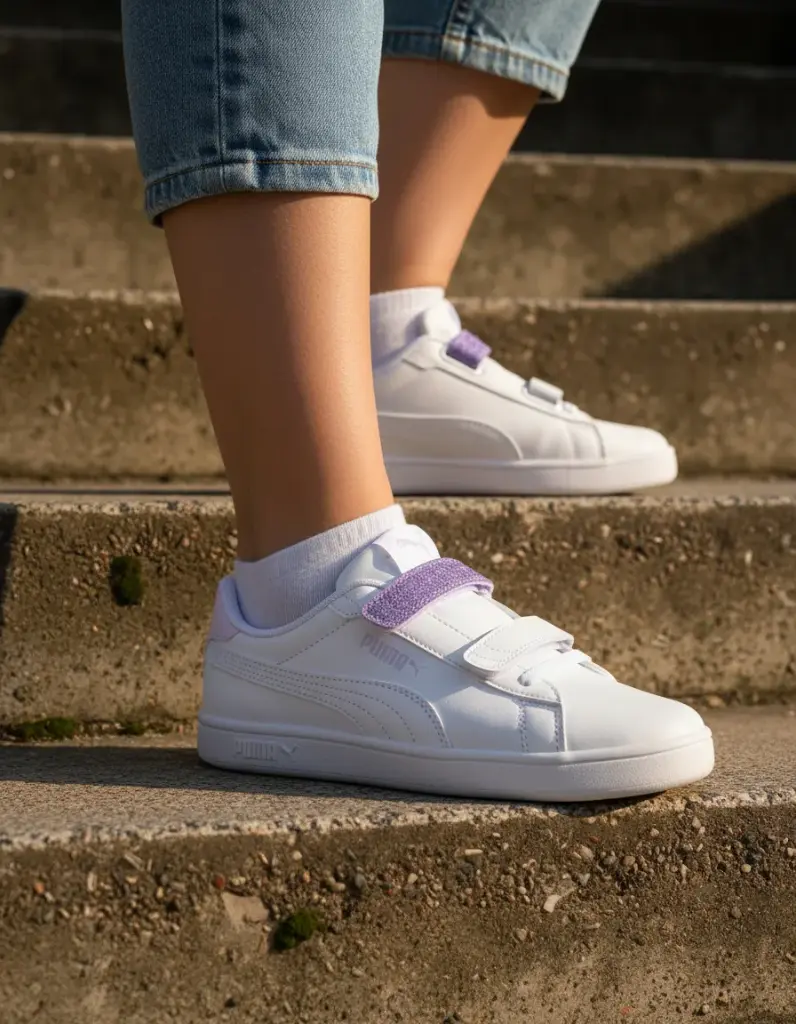 Tenis Puma Smash 3.0 Glitter Infantil