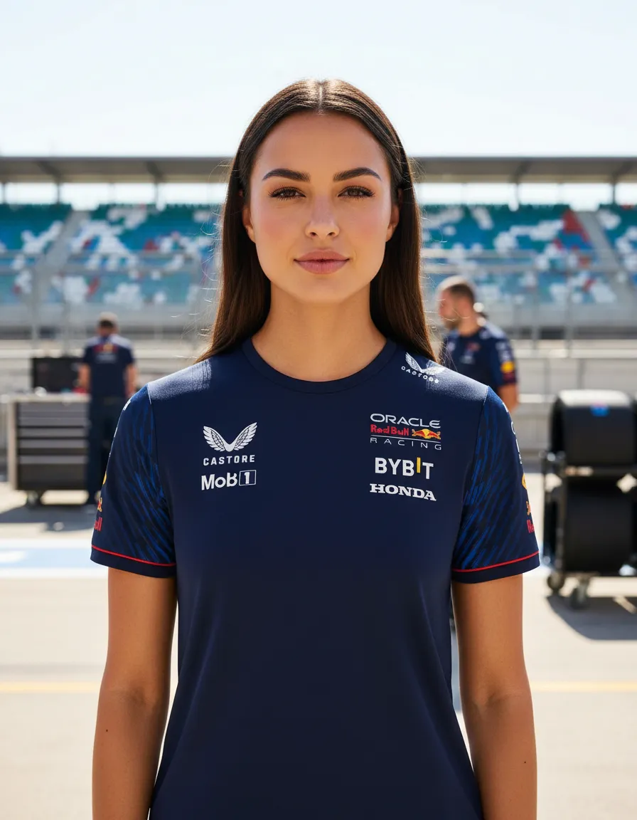 Playera Castore F1 RBR Checo Pérez para Mujer