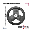 Par de Discos de Acero IronFit 10kg 2"