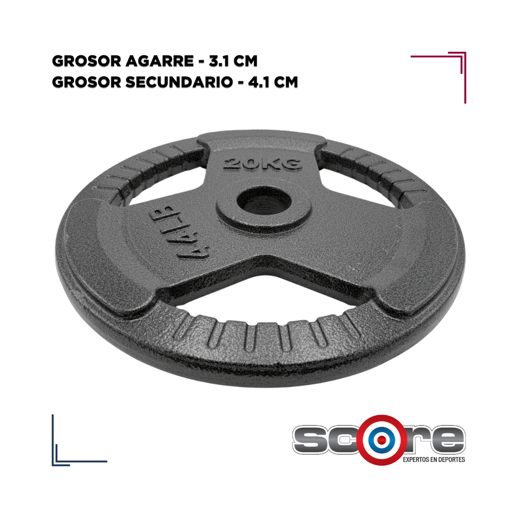 Par de Discos de Acero IronFit 20kg 2"