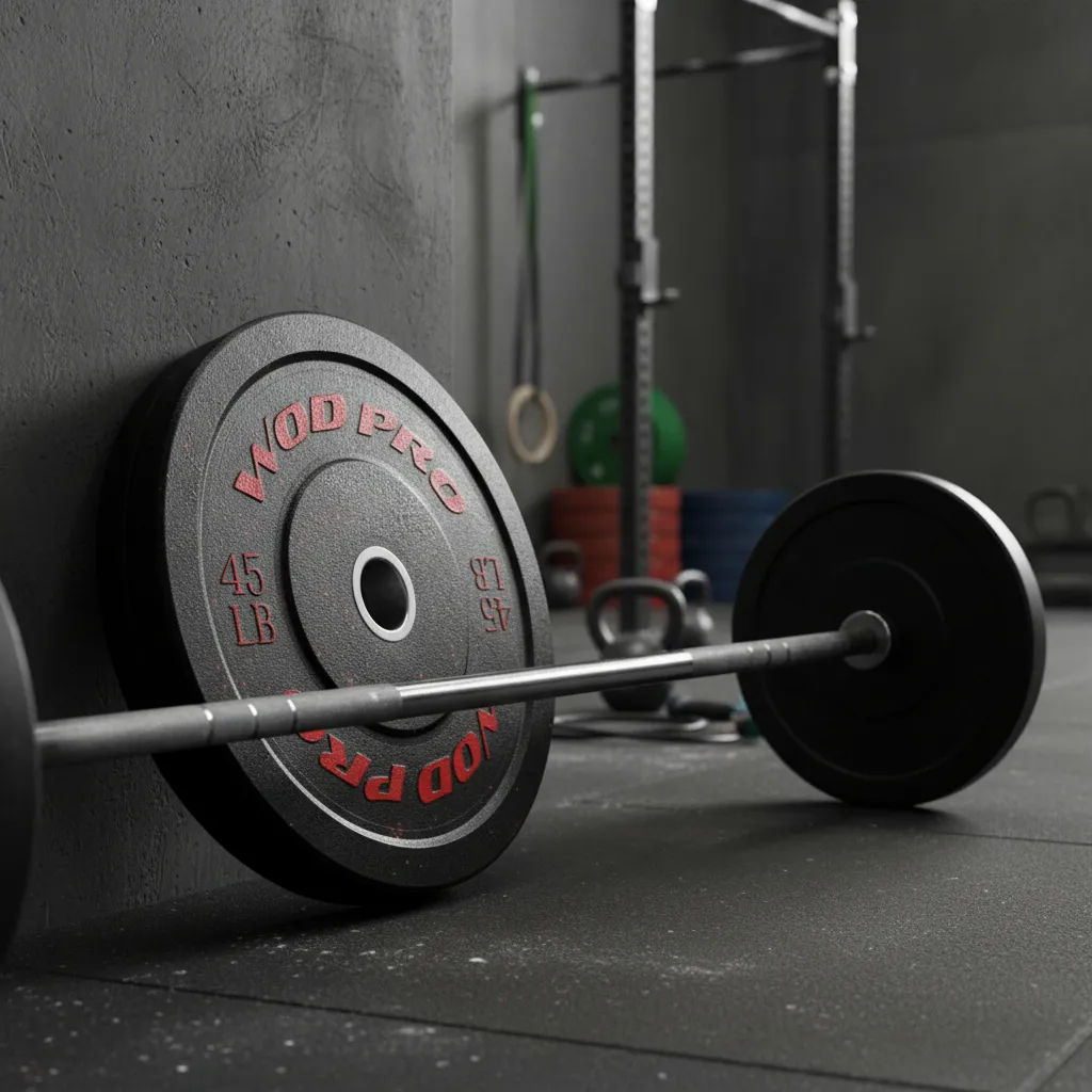 ​Par de Discos Bumper Hi-Temp Wod Pro 45 lbs