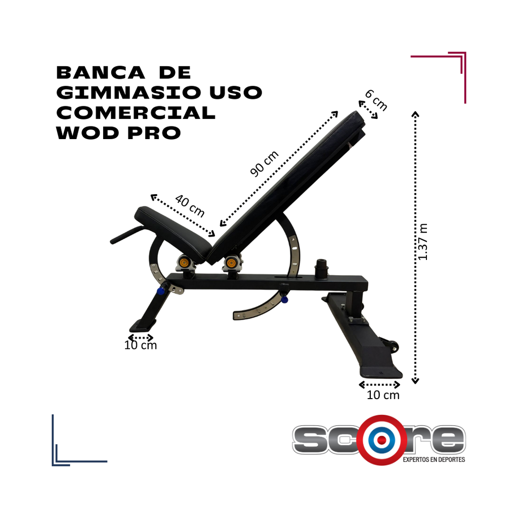 Banca Ajustable Wod Pro Profesional V3