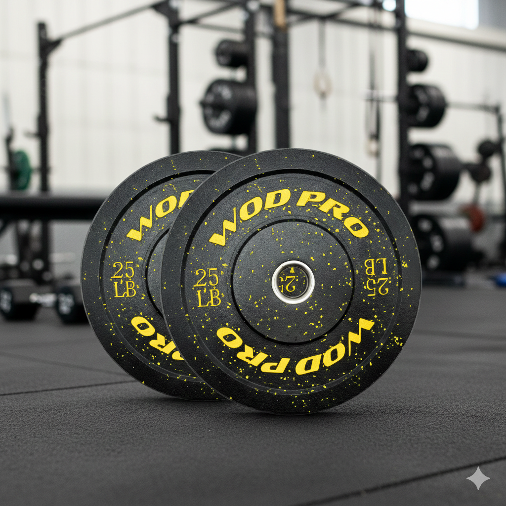 ​Par de Discos Bumper Hi-Temp Wod Pro 25 lbs
