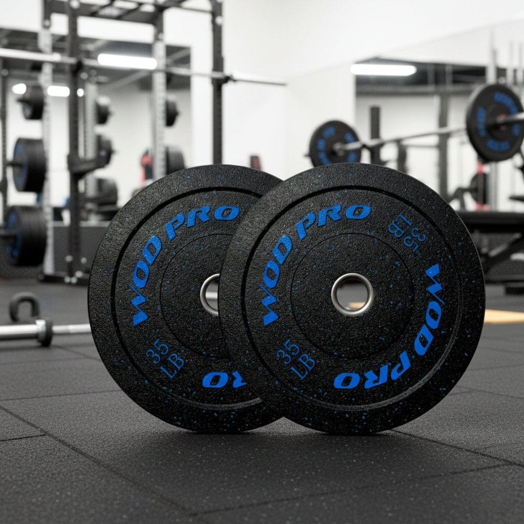 ​Par de Discos Bumper Hi-Temp Wod Pro 35 lbs
