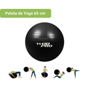 Pelota de Yoga Wod Pro 65 cm con Bomba para Inflar