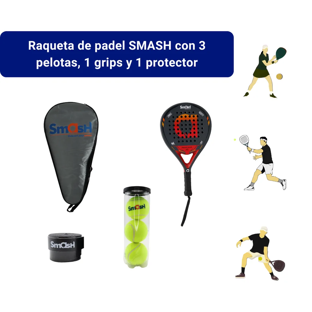 Set de  Raqueta de Padel SMASH.webp