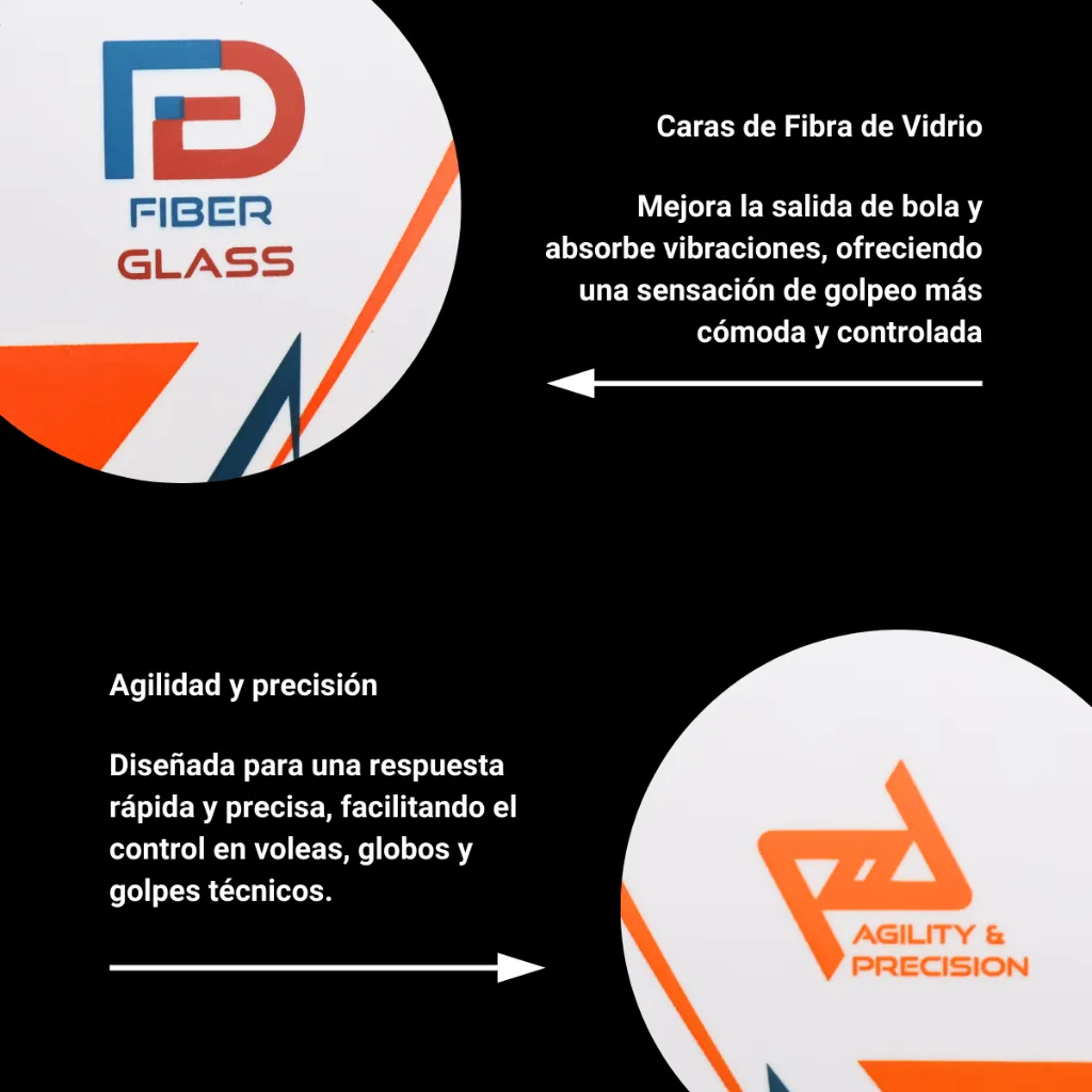 Raqueta de Pádel Smash con 3 Pelotas, 2 Grips y 1 Protector.webp