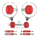 Mancuernas Rojas IronFit 5 lbs (3).webp