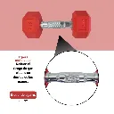 Mancuernas Rojas IronFit 10 lbs (3).webp
