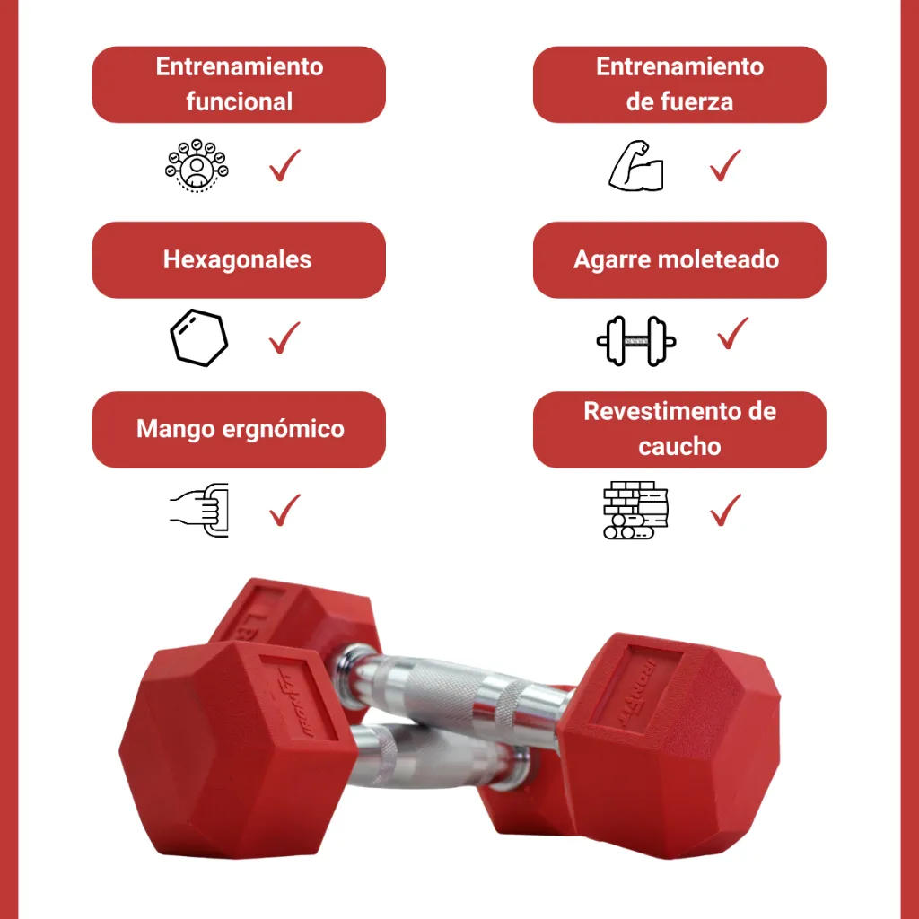 Mancuernas Rojas IronFit.webp