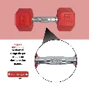 Mancuernas Rojas IronFit 15 lbs (4).webp